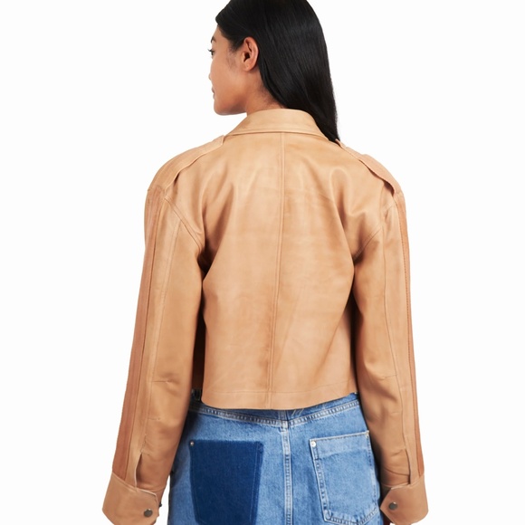 Toni Patina Leather Jacket Au Lait (NWT) - Picture 2 of 2